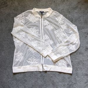Torrid Mesh Bomber Jacket NWOT
